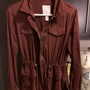 Burgundy Utility Jacket